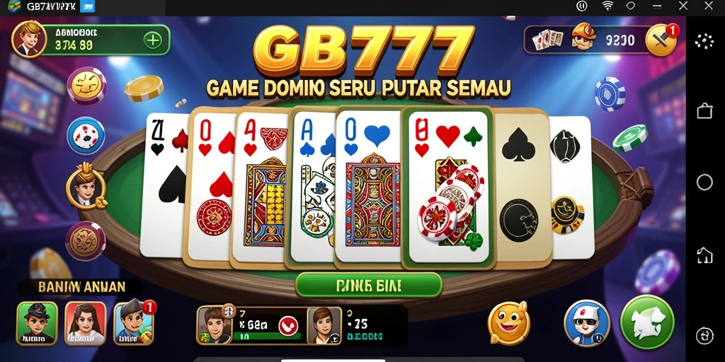 Screenshot GB777 menampilkan gameplay Domino yang menarik dan penuh aksi.