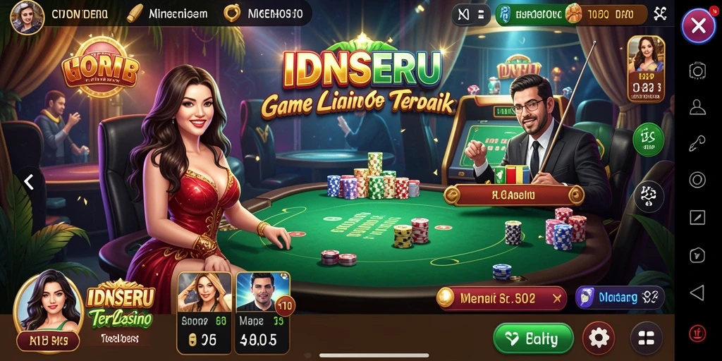 Tampilan gameplay Live Casino yang mendebarkan di IDNSERU.