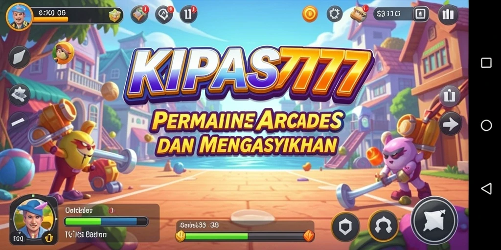 Tampilan gameplay KIPAS777 yang penuh warna dan seru.