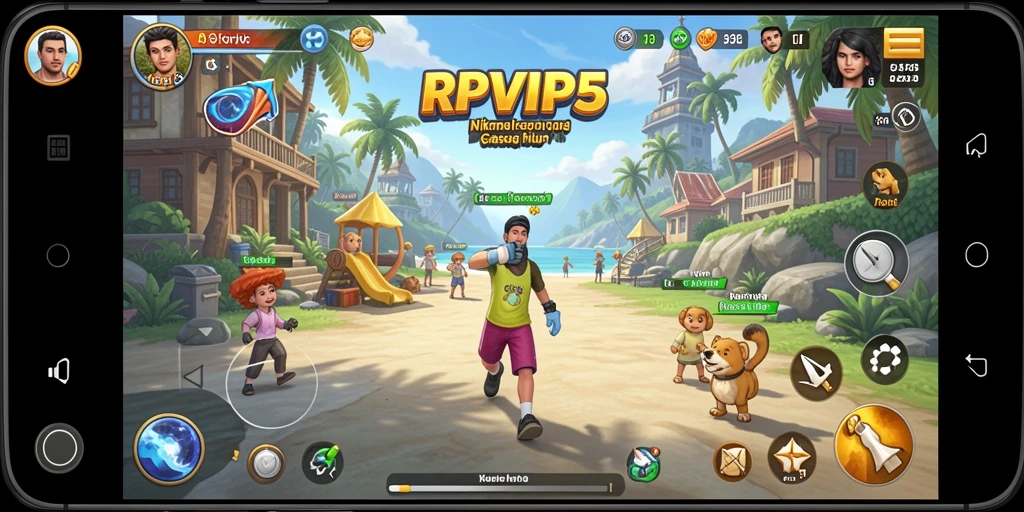 Tangkapan layar menunjukkan gameplay menarik dari RPVIP5.