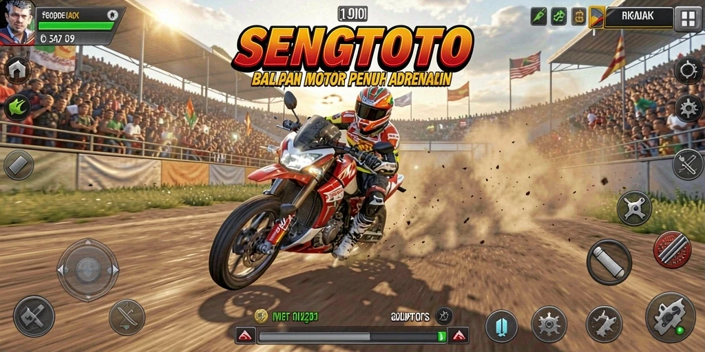 Tampilan gameplay SENGTOTO yang mendebarkan saat balapan.