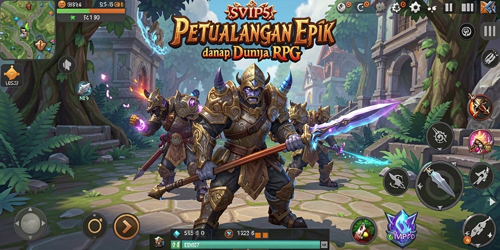 Tangkapan layar menampilkan gameplay seru dari SVIP5 dalam dunia RPG.